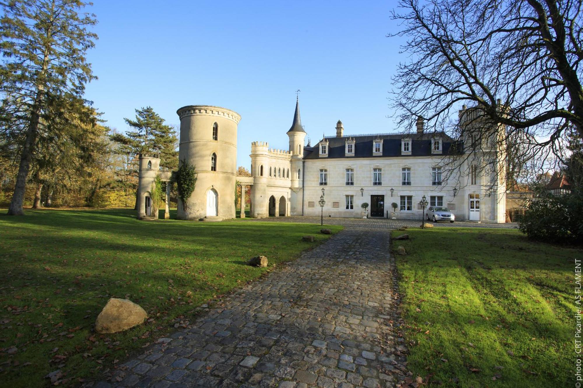 לינה וארוחת בוקר Bruyères-et-Montbérault Chateau De Breuil חדר תמונה